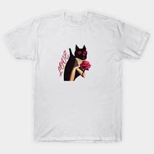 Cat and love T-Shirt